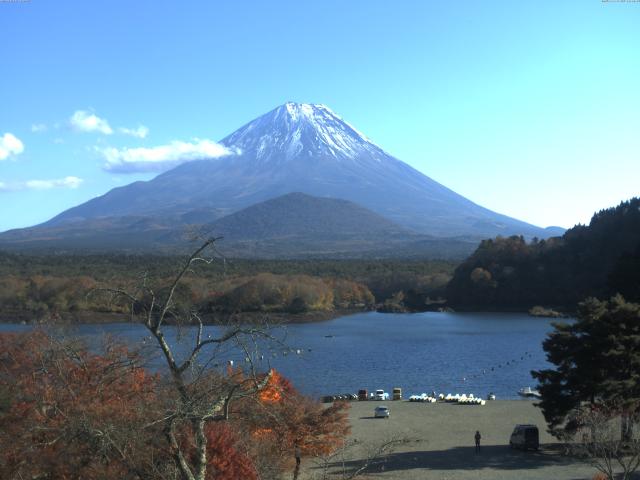 精進湖からの富士山