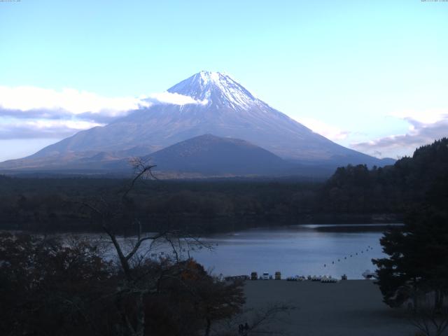 精進湖からの富士山