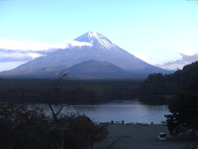 精進湖からの富士山