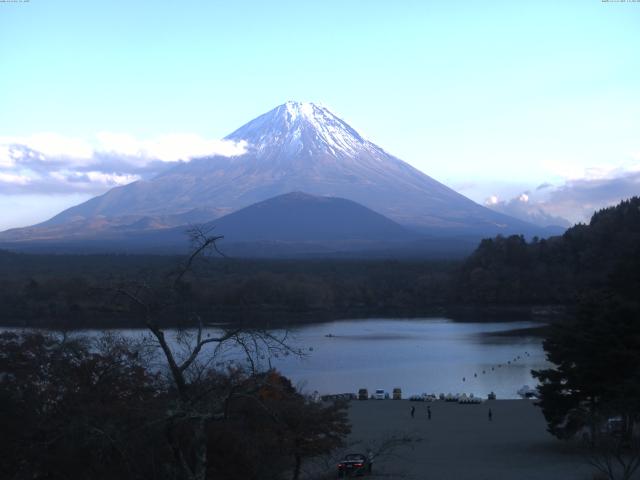 精進湖からの富士山