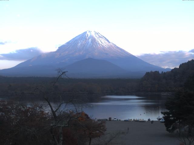 精進湖からの富士山