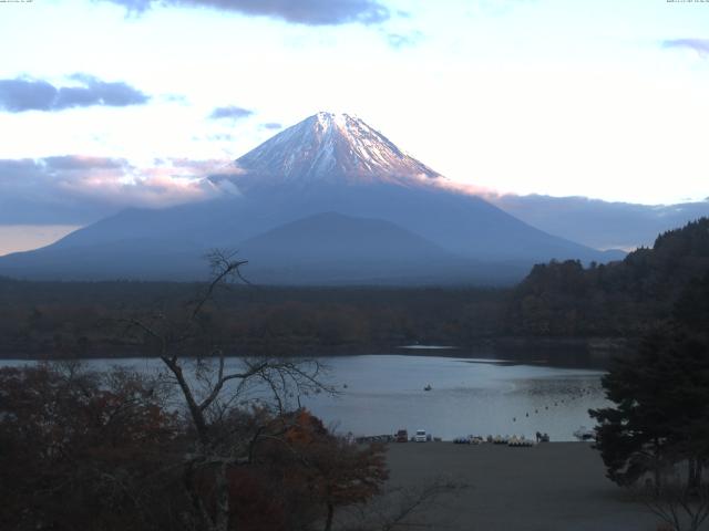 精進湖からの富士山