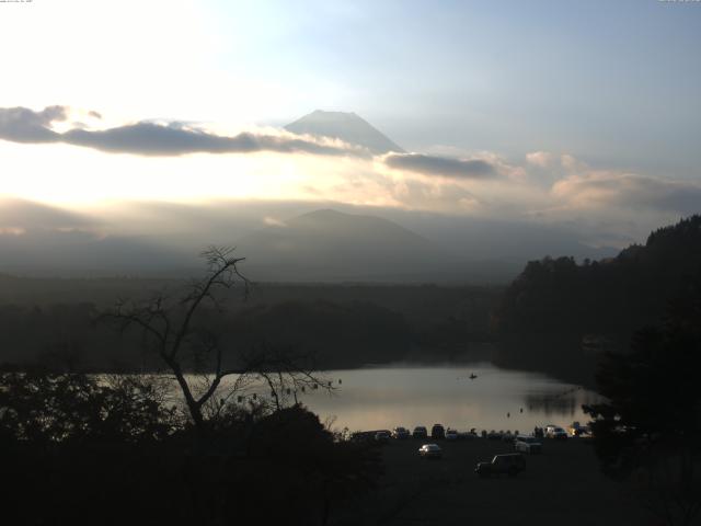 精進湖からの富士山