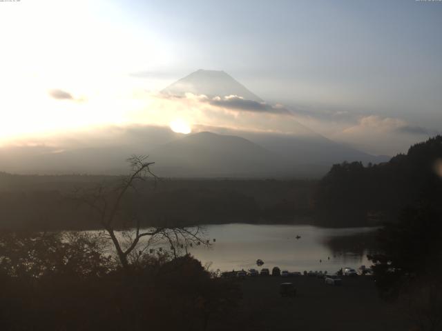 精進湖からの富士山
