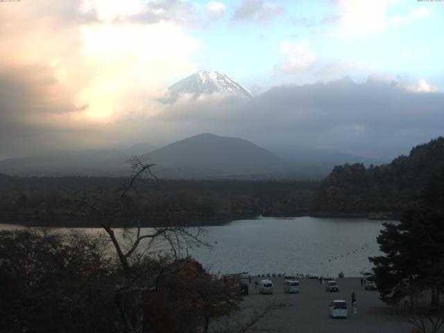 精進湖からの富士山