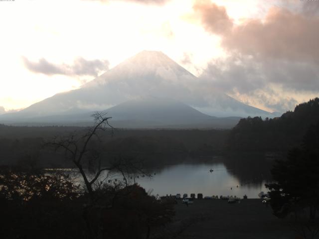 精進湖からの富士山