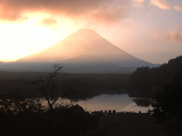 精進湖からの富士山