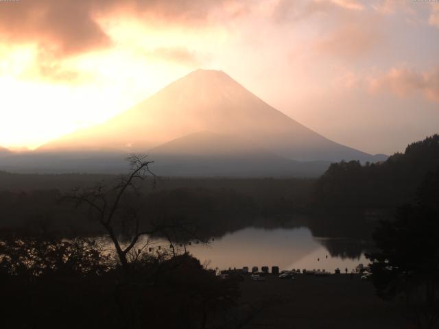 精進湖からの富士山