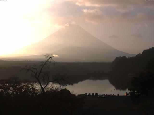 精進湖からの富士山