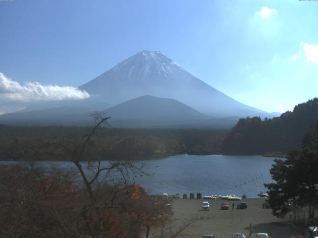 精進湖からの富士山