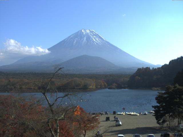 精進湖からの富士山