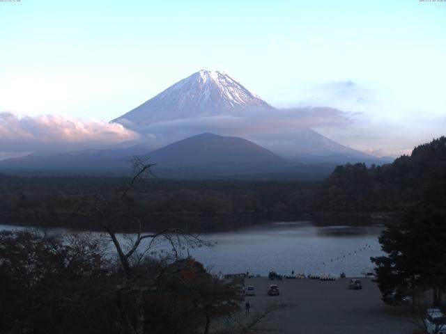 精進湖からの富士山
