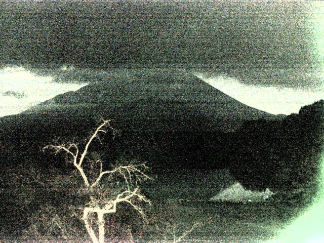 精進湖からの富士山