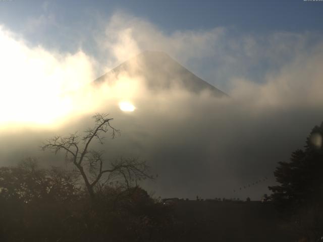 精進湖からの富士山