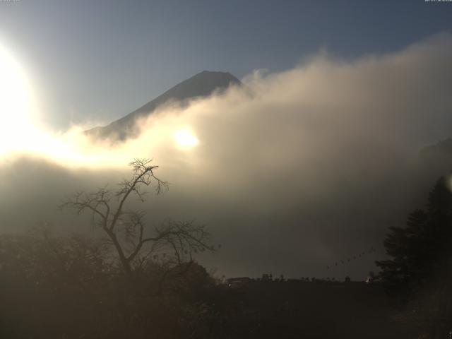 精進湖からの富士山