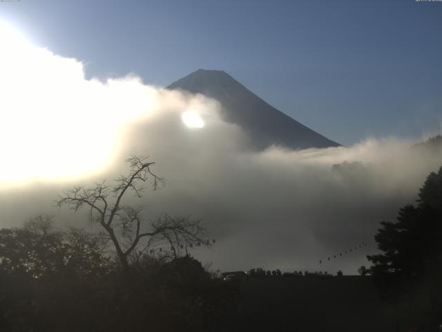 精進湖からの富士山