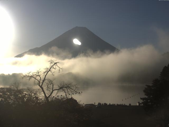 精進湖からの富士山