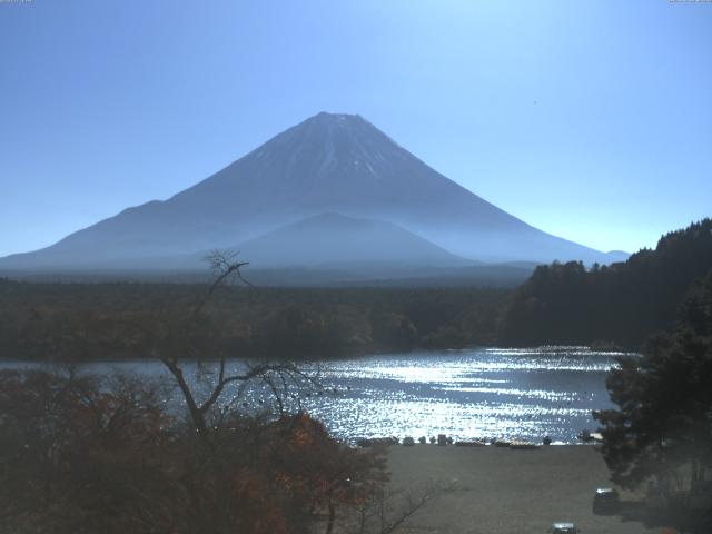 精進湖からの富士山