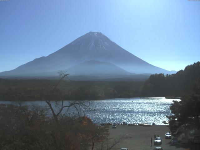 精進湖からの富士山