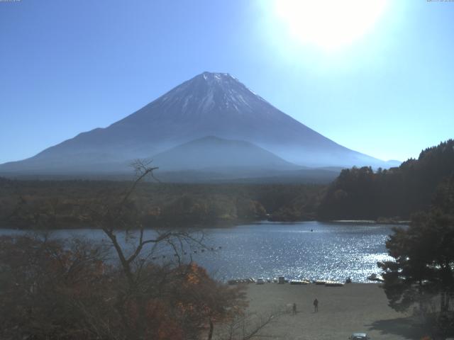 精進湖からの富士山