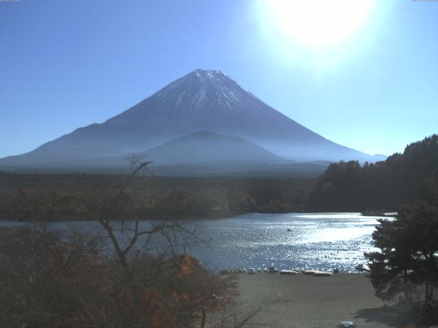 精進湖からの富士山