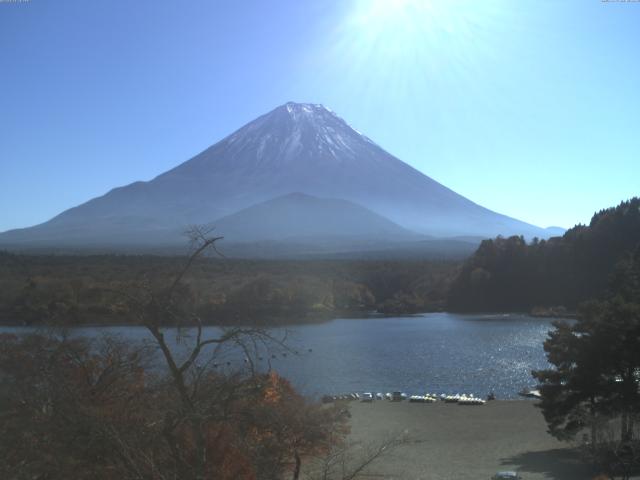 精進湖からの富士山