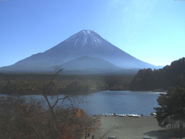 精進湖からの富士山