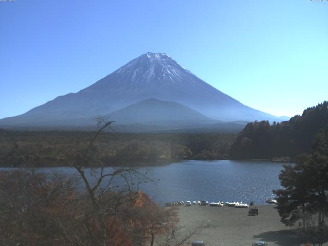 精進湖からの富士山