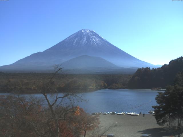 精進湖からの富士山