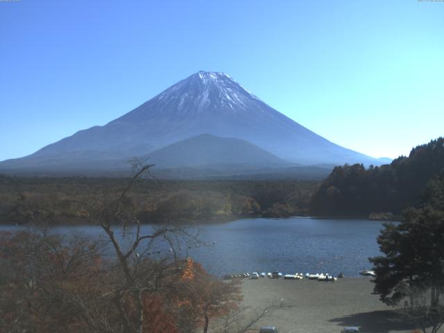 精進湖からの富士山