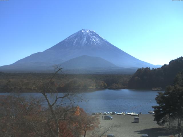 精進湖からの富士山