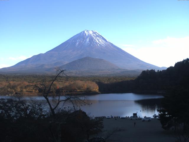 精進湖からの富士山