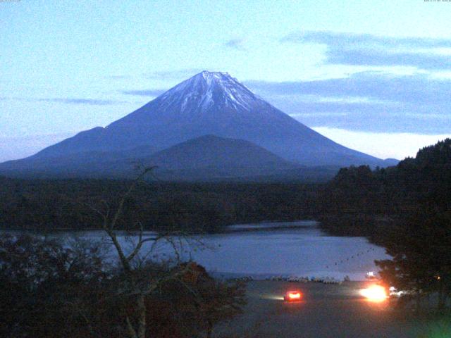 精進湖からの富士山