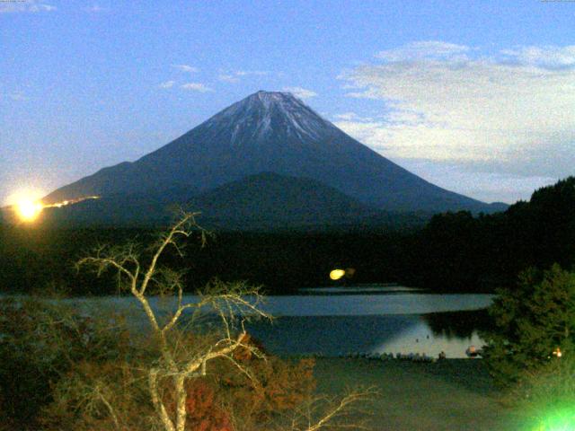 精進湖からの富士山