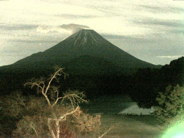 精進湖からの富士山