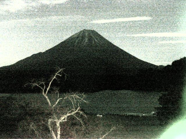 精進湖からの富士山