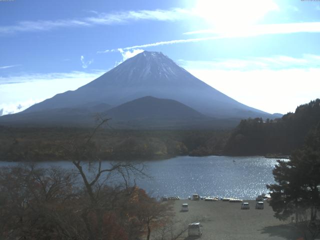 精進湖からの富士山