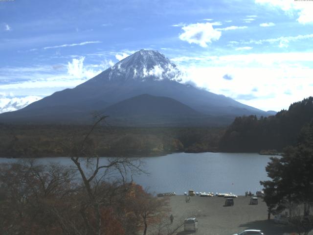 精進湖からの富士山