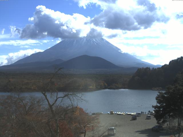 精進湖からの富士山