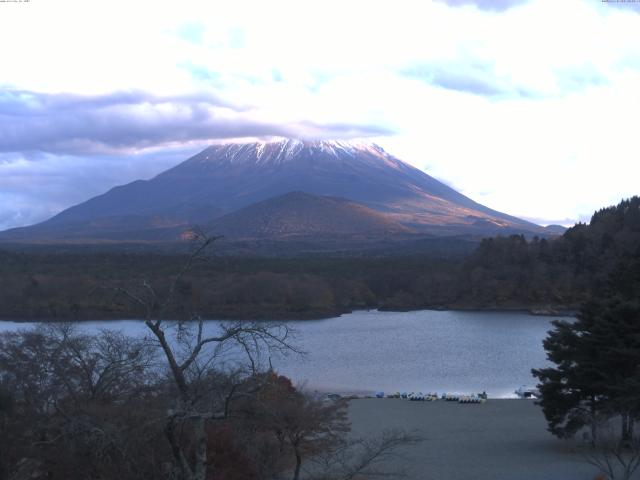 精進湖からの富士山