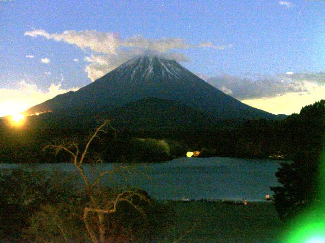 精進湖からの富士山