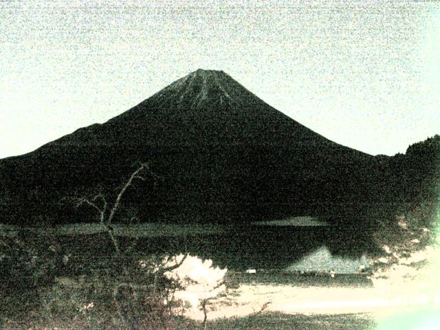 精進湖からの富士山