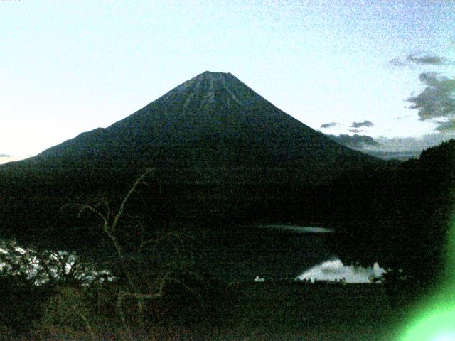 精進湖からの富士山