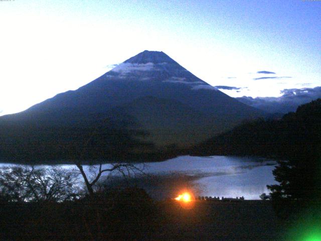 精進湖からの富士山