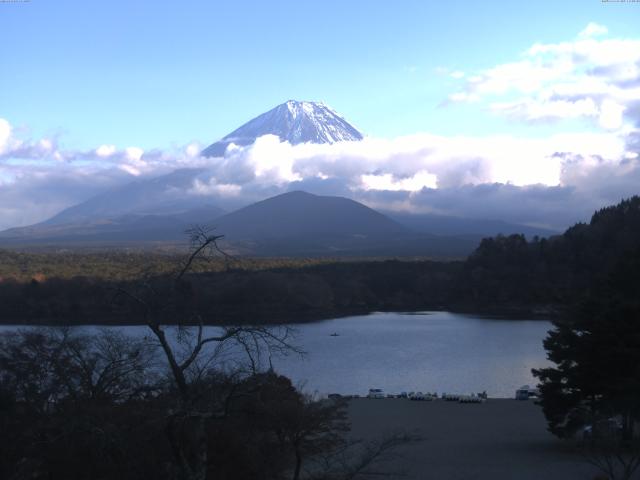 精進湖からの富士山