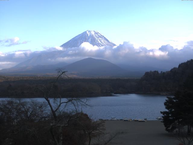 精進湖からの富士山