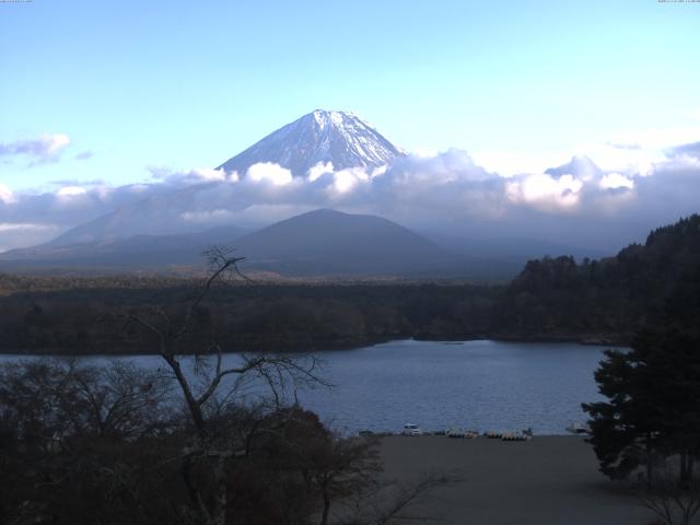 精進湖からの富士山