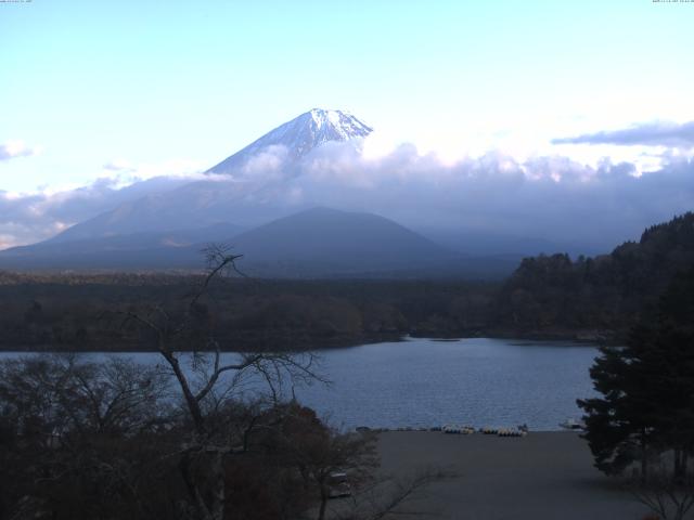 精進湖からの富士山