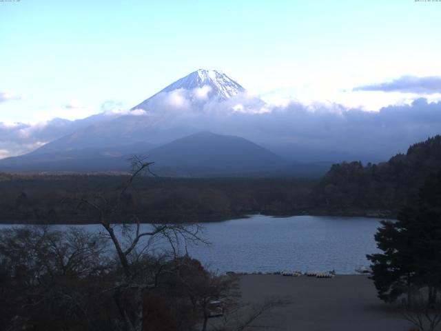 精進湖からの富士山