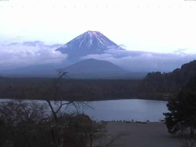 精進湖からの富士山